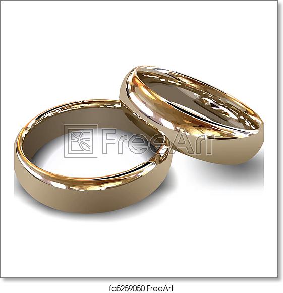 Free Art Print Of Gold Wedding Rings Vector Female And Male Gold 561x581 Free Art Print Of Gold Wedding Rings Vector Female And Male Gold