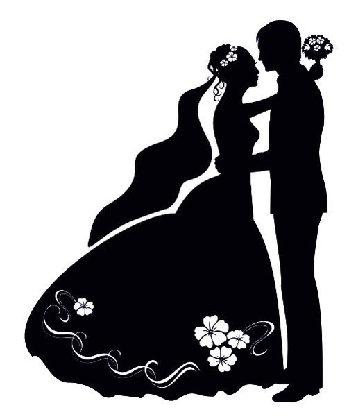 503x604 Wedding Silhouette