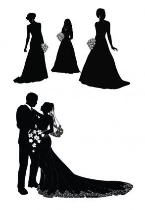 293x425 Bride And Groom Vector W E D D I N G I N V I T A T I O N S