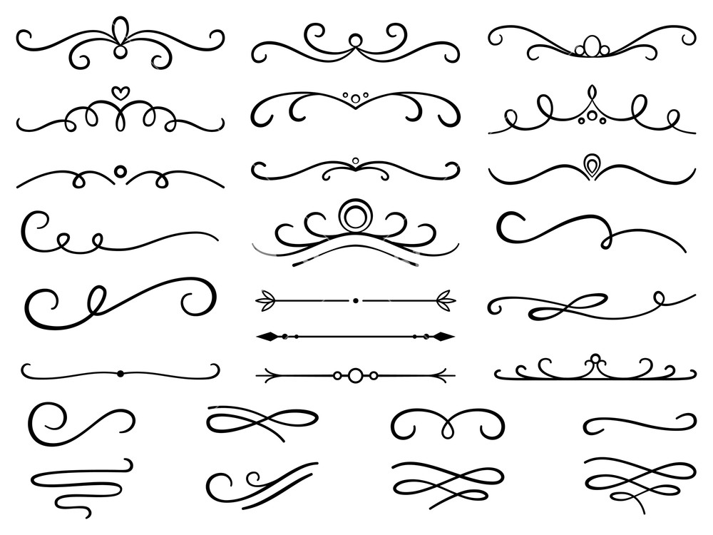 Hand Drawn Text Dividers And Vintage Elements Swirls And Dividers 1000x750 Hand Drawn Text Dividers And Vintage Elements Swirls And Dividers