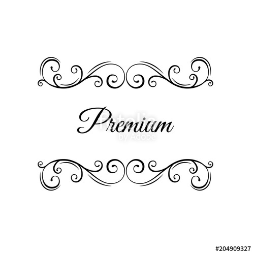 Premium Calligraphy Swirls 500x500 Premium Calligraphy Swirls