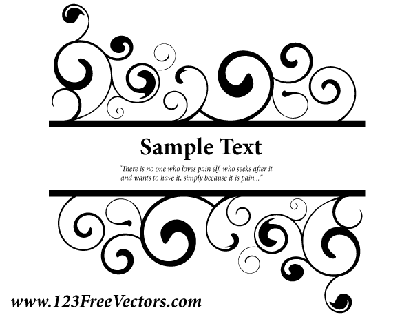 Vector Ornate Swirl Banner Download Free Vector Art Free Vectors 600x460 Vector Ornate Swirl Banner Download Free Vector Art Free Vectors