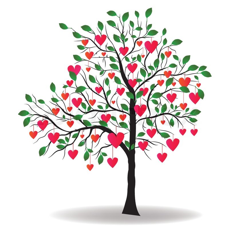 Valentine Day Tree With Leaf Like Stock Vector Colourbox 800x800 Valentine Day Tree With Leaf Like Stock Vector Colourbox