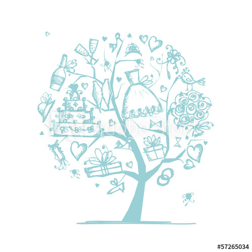 Wedding Tree Concept For Your Design 500x500 Wedding Tree Concept For Your Design