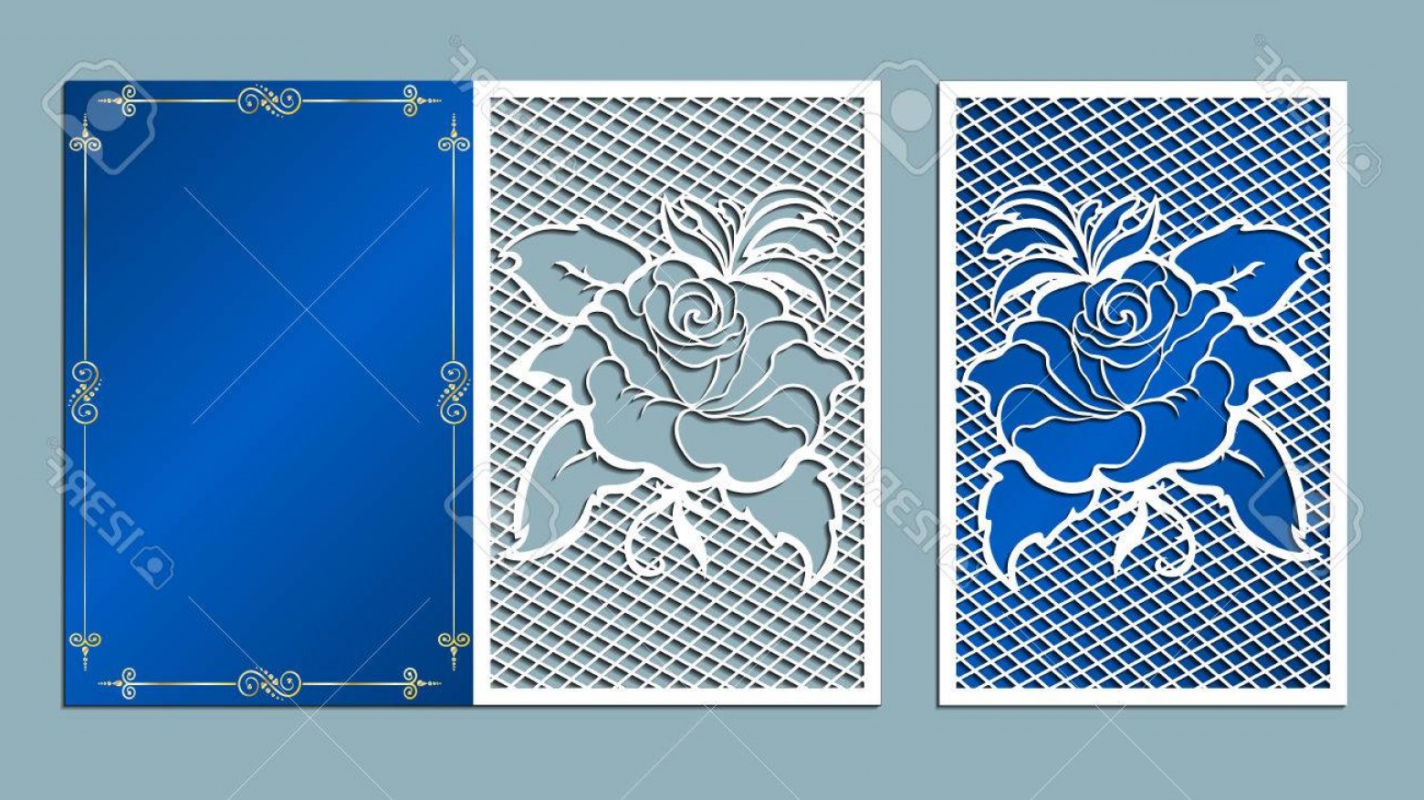 Photostock Vector Laser Cut Card Roses Cutting Template Wedding 1560x877 Photostock Vector Laser Cut Card Roses Cutting Template Wedding