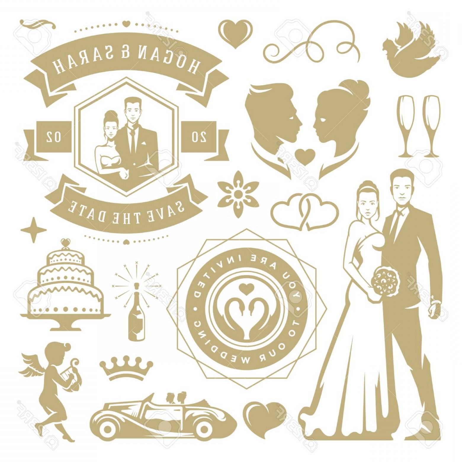 Download Wedding Vector Design at Vectorified.com | Collection of Wedding Vector Design free for personal use