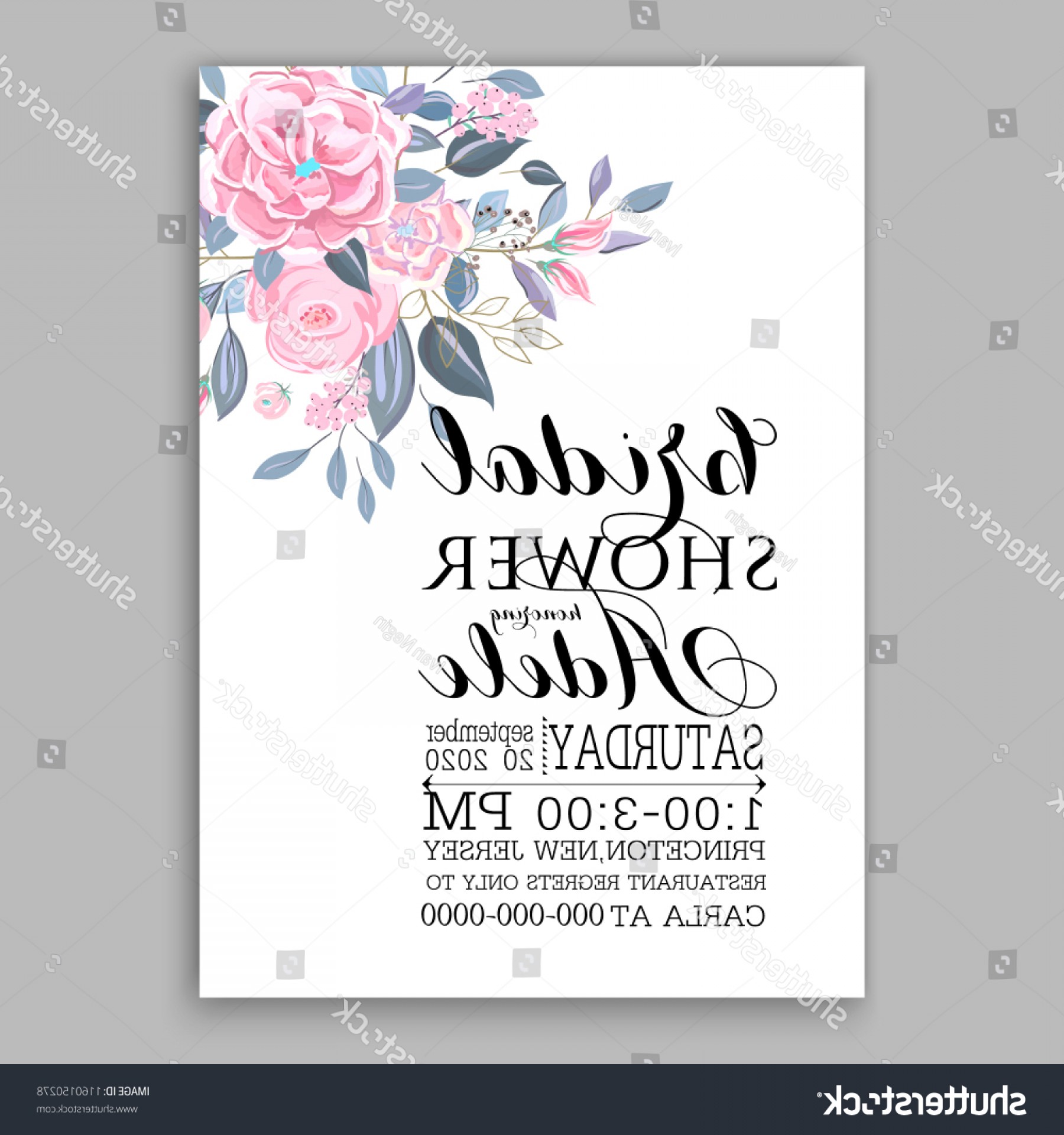 Floral Wedding Vector Invitation Background Pink Handandbeak 1800x1920 Floral Wedding Vector Invitation Background Pink Handandbeak