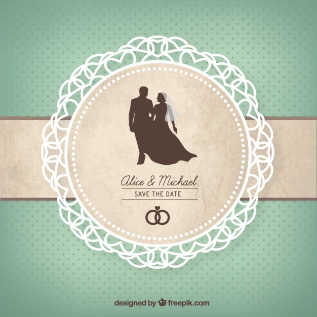 Cute Wedding Card Premium Vector 626x626 Cute Wedding Card Premium Vector