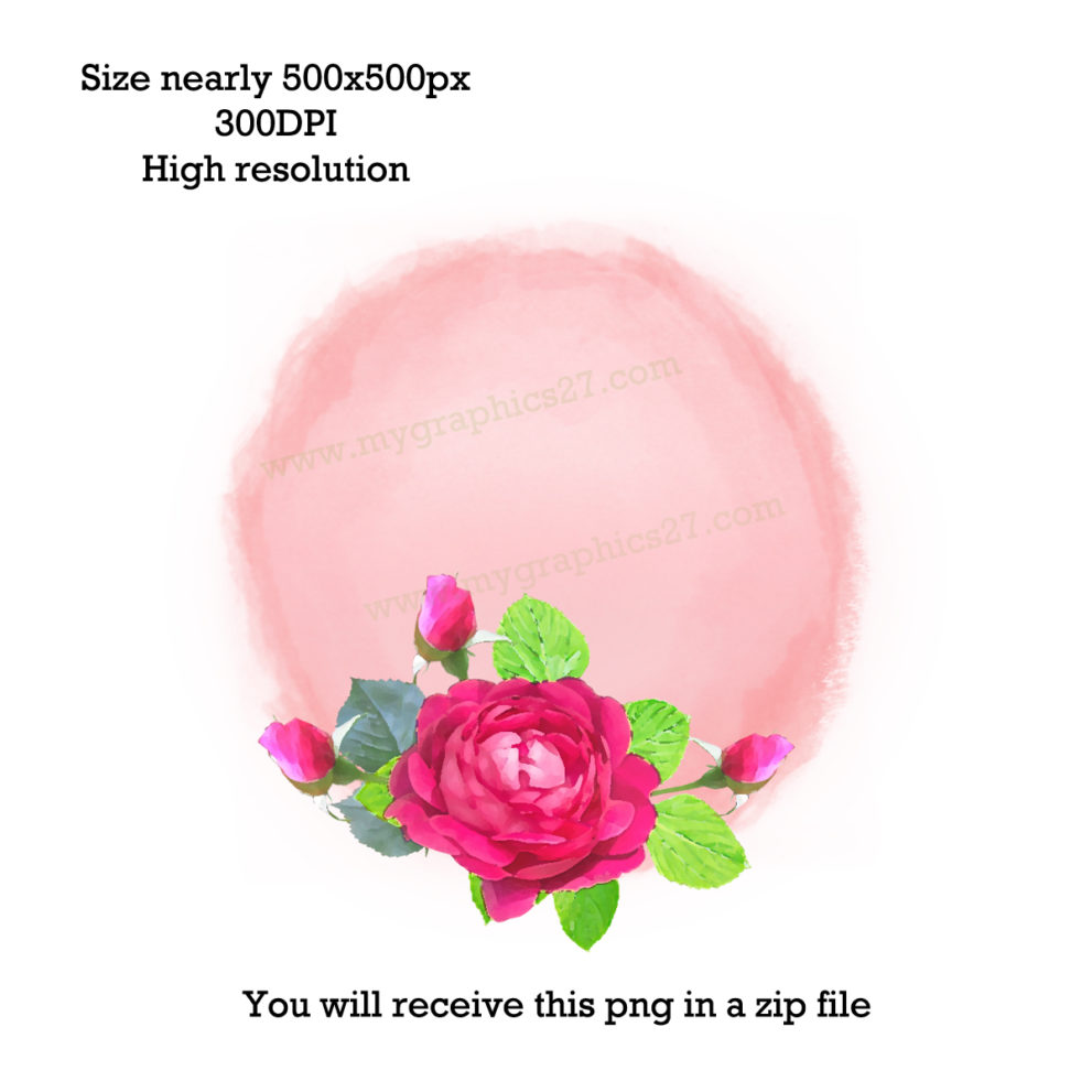 991x991 Product Roses Wreath Clipart Wedding Vector Graphics