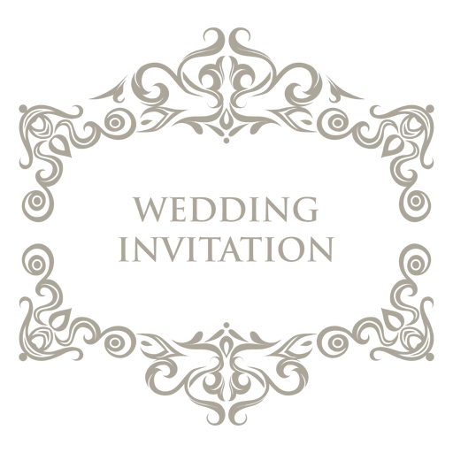 512x512 Floral Ornamented Wedding Badge