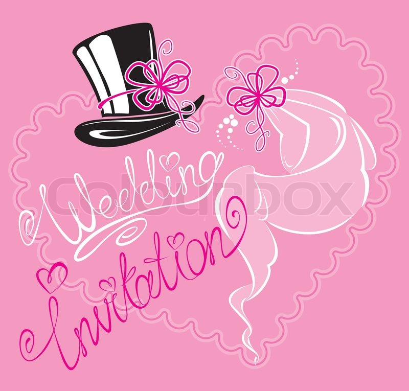 Wedding Invitation Card With Wedding Stock Vector Colourbox 800x765 Wedding Invitation Card With Wedding Stock Vector Colourbox