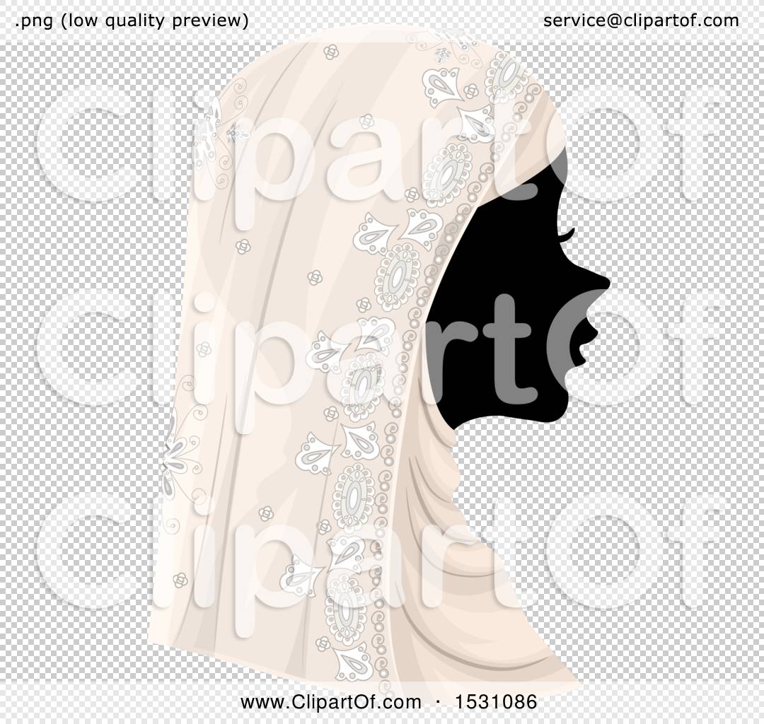 Clipart Of A Silhouette Female Profile With A Muslim Wedding Veil 1080x1024 Clipart Of A Silhouette Female Profile With A Muslim Wedding Veil