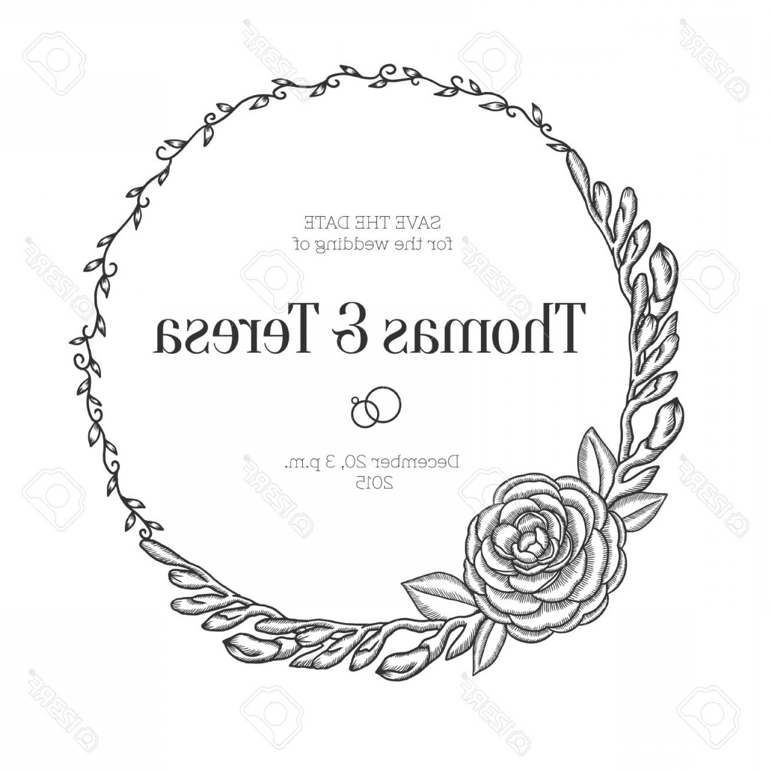 Vintage Wreath Vector Savoyuptown 1560x1560 Vintage Wreath Vector Savoyuptown