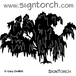 Weeping Willow Signtorch, Turning Images Into Vector Cut 320x320 Weeping Willow Signtorch, Turning Images Into Vector Cut
