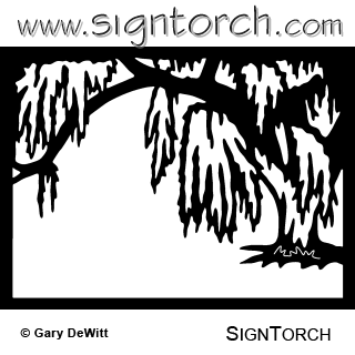 Weeping Willow Signtorch, Turning Images Into Vector Cut 320x320 Weeping Willow Signtorch, Turning Images Into Vector Cut