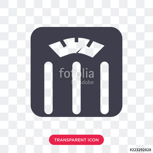 500x500 Weighing Scale Vector Icon Isolated On Transparent Background