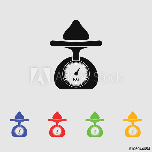 500x500 Weighing Scales Vector Icon