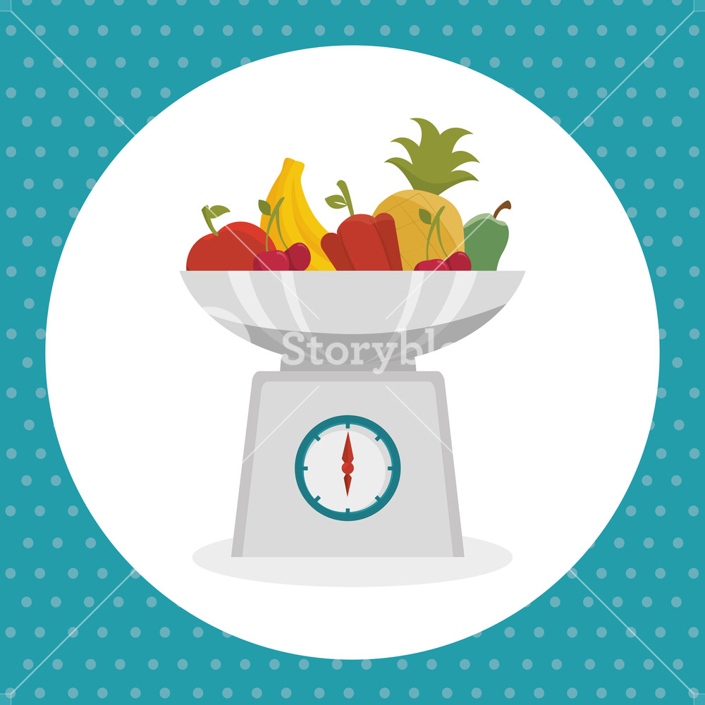 1000x1000 Kitchen Measure Weight Utensil Icon Vector Illustration Design