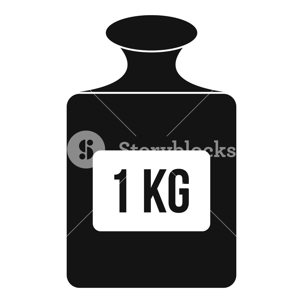 1000x1000 One Kilogram Weight Icon Simple Illustration Of One Kilogram