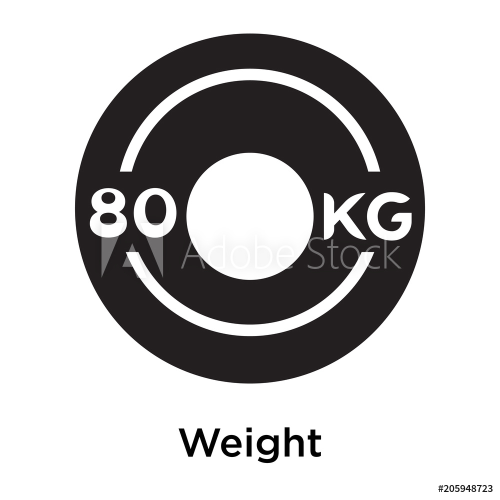 1000x1000 Photo Art Print Weight Icon Vector Sign And Symbol Isolated