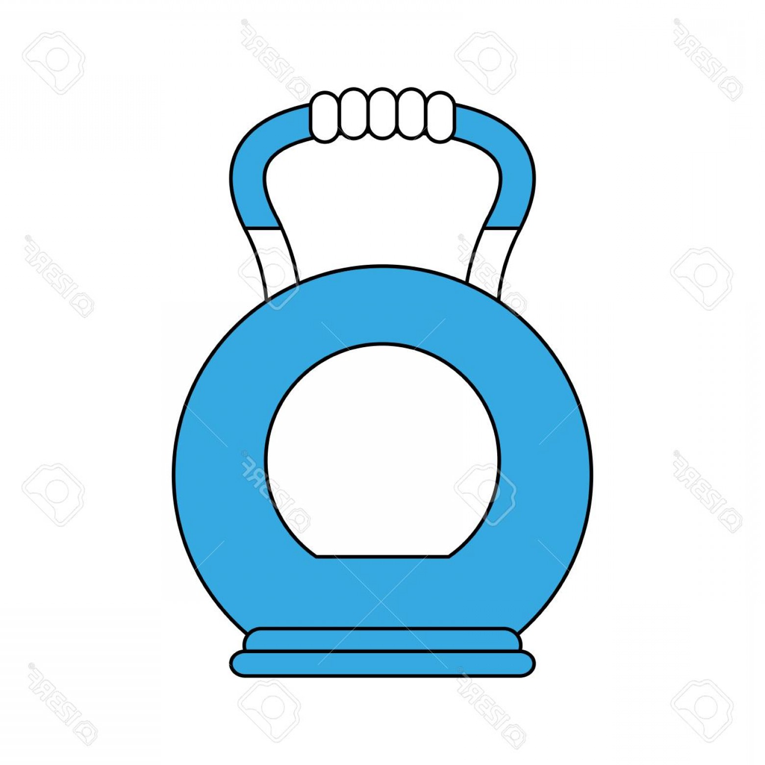 1560x1560 Photostock Vector Kettlebell Gym Weight Icon Vector Illustration
