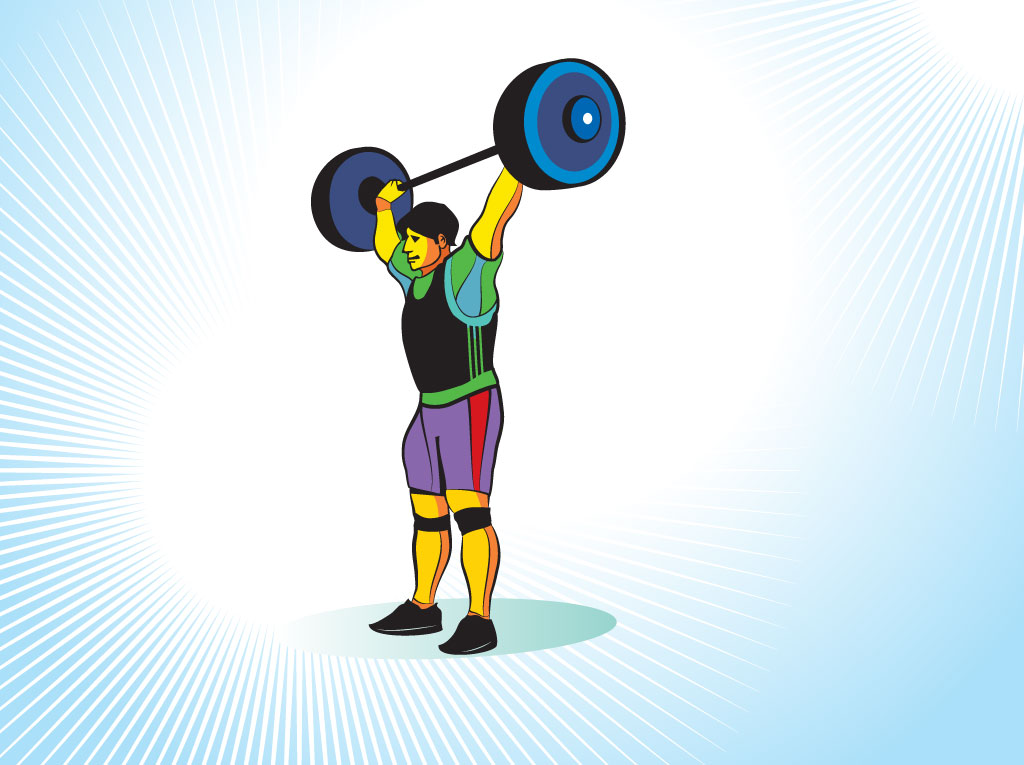 1024x765 Weight Lifter Vector Art Graphics