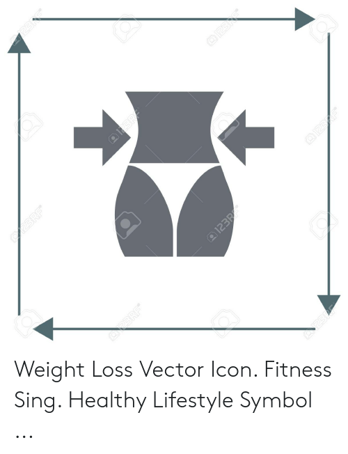 500x652 Weight Loss Vector Icon Fitness Sing Healthy Lifestyle Symbol