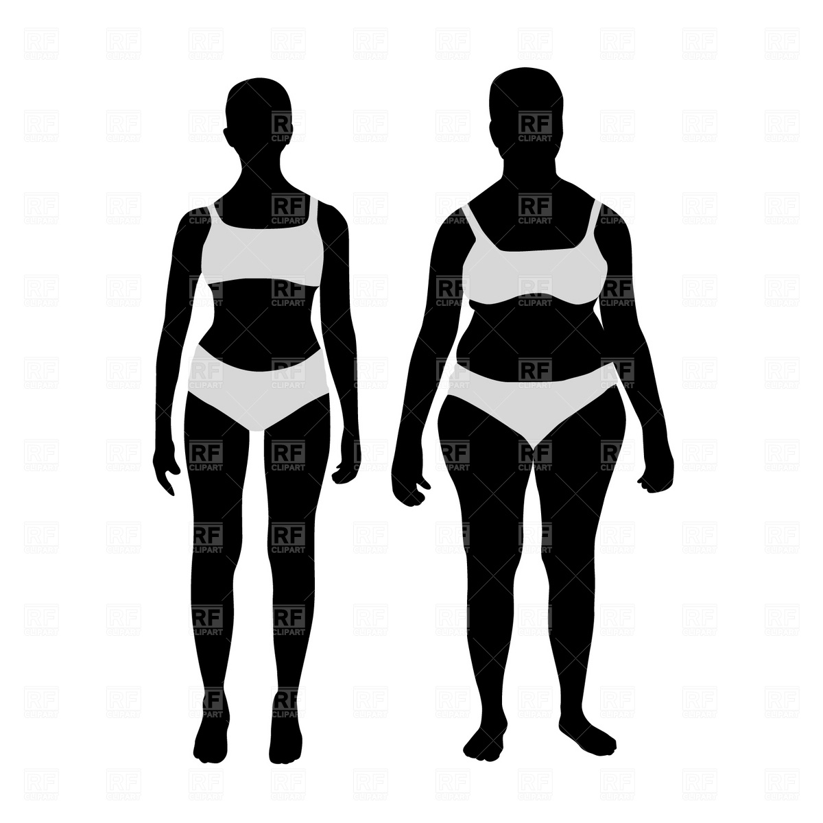 1200x1200 Women Before And After Weight Loss Vector Image Of People Prague