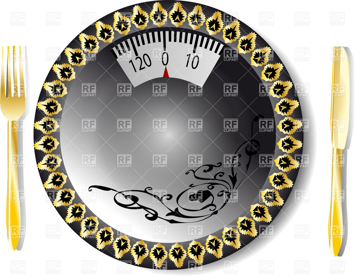 1200x934 Empty Plate With Weights On White Background Vector Image Of Food