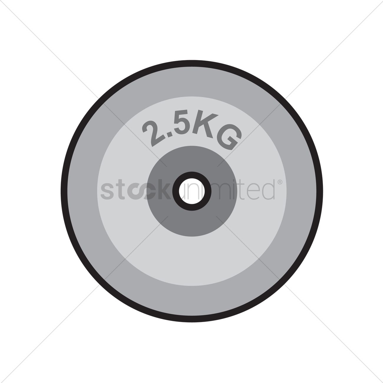 1300x1300 Free Weight Plate Vector Image