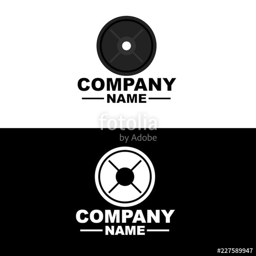 500x500 Simple Weight Plate Logo Stock Image And Royalty Free Vector