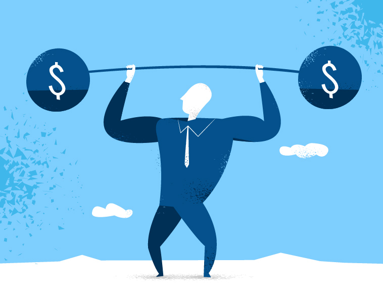 758x588 Business Weight Vector Art Series