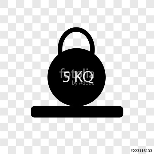 500x500 Weight Vector Icon Isolated On Transparent Background, Weight Logo