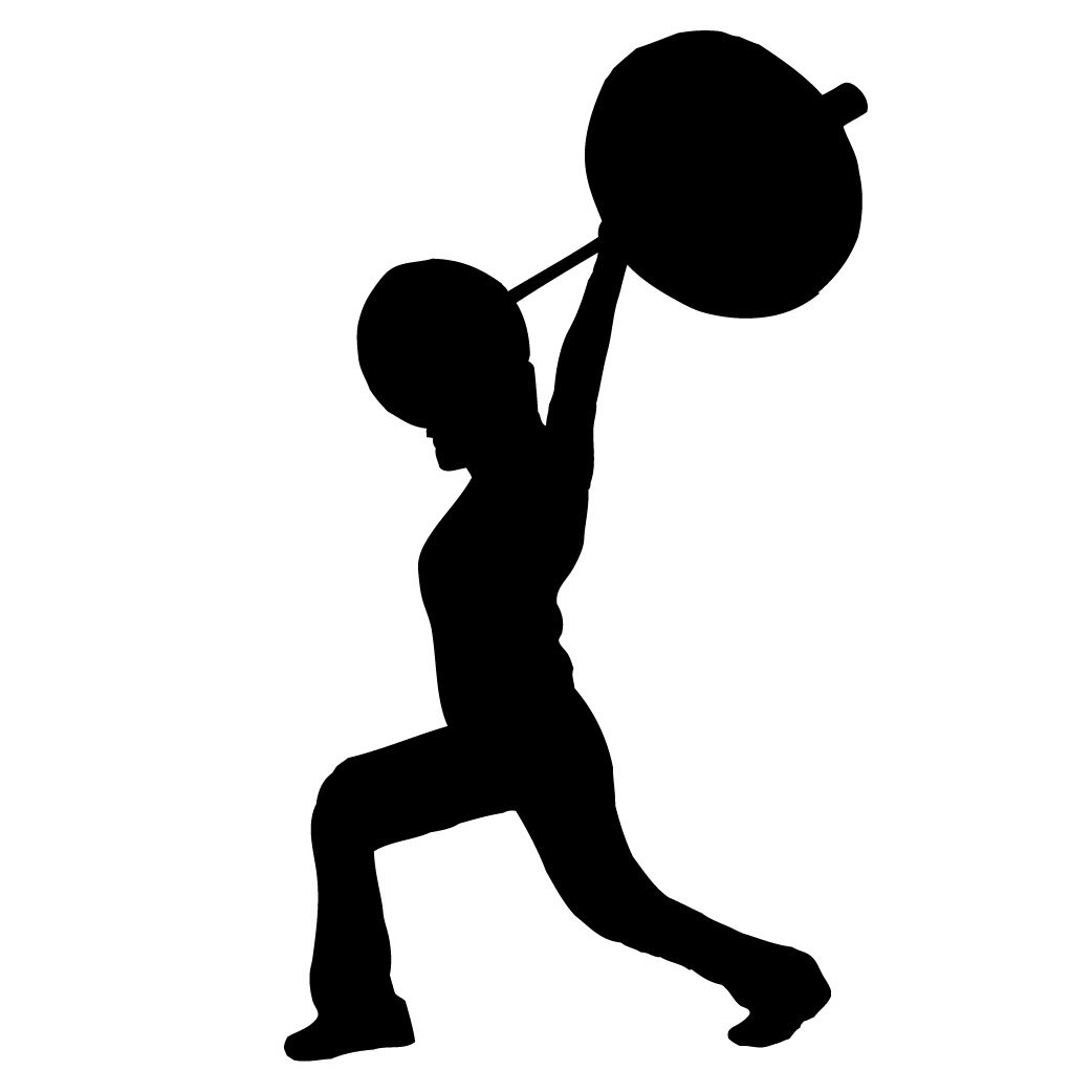 1042x1042 Weightlifter Silhouette Silhouettes Silhouette, Weight Lifting