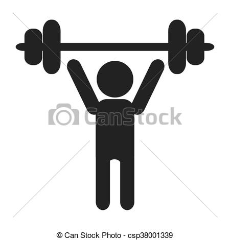 450x470 Collection Of 'barbell Silhouette' Download More Than Images