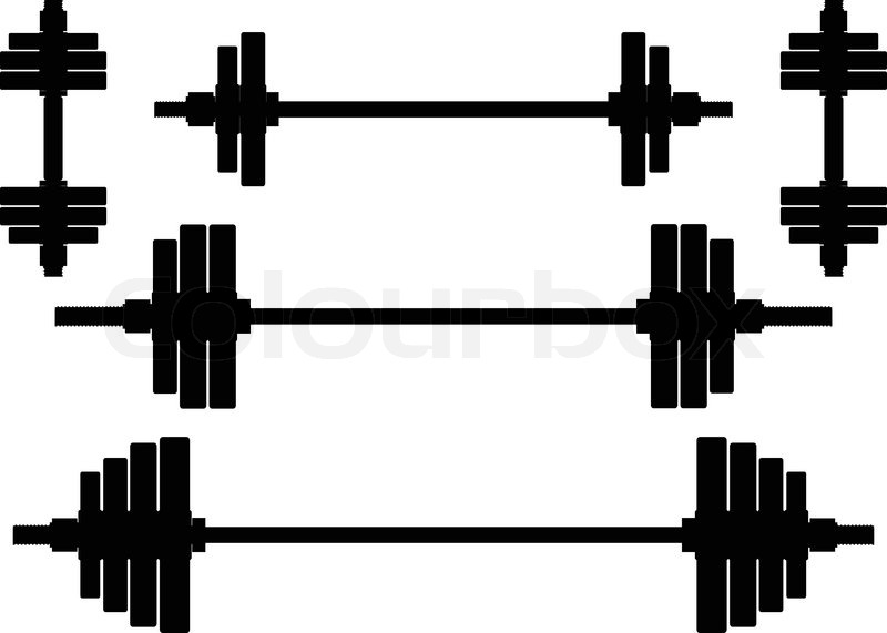 Silhouettes Of Weights Second Wariant Stock Vector Colourbox 800x571 Silhouettes Of Weights Second Wariant Stock Vector Colourbox