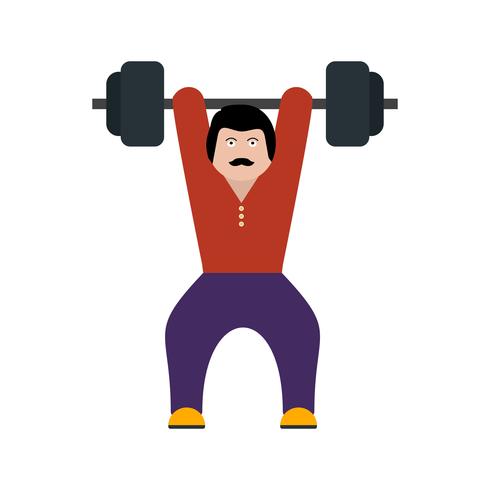 Weightlifting Icon Vector Illustration 490x490 Weightlifting Icon Vector Illustration