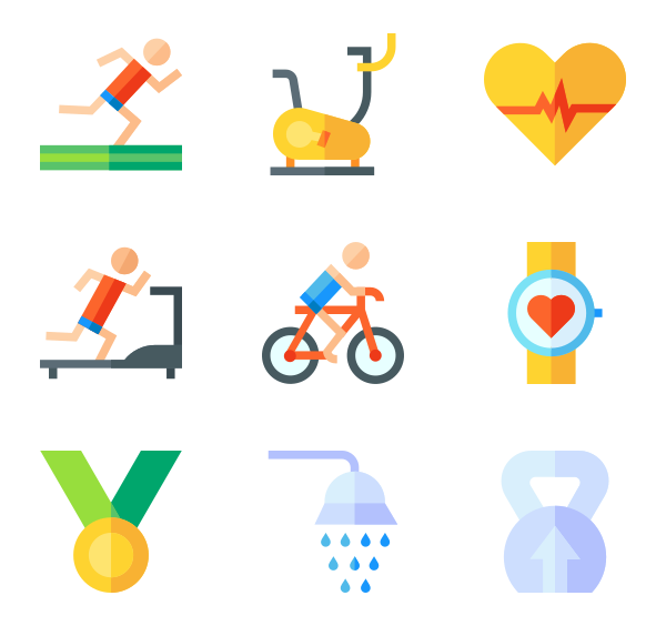 Weightlifting Icons 600x564 Weightlifting Icons