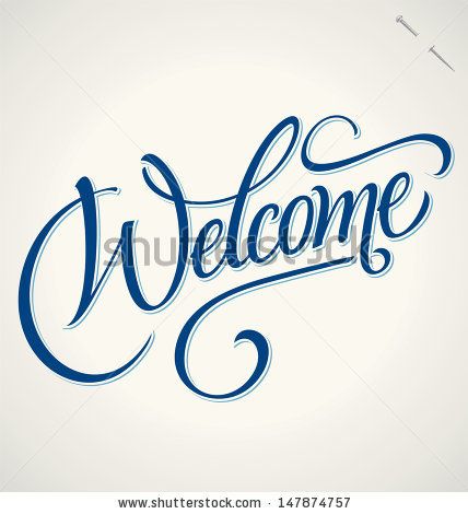 428x470 Welcome Hand Lettering