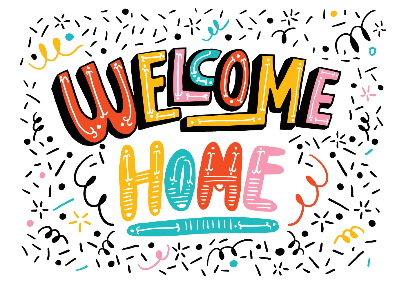 1400x980 Welcome Free Vector Art