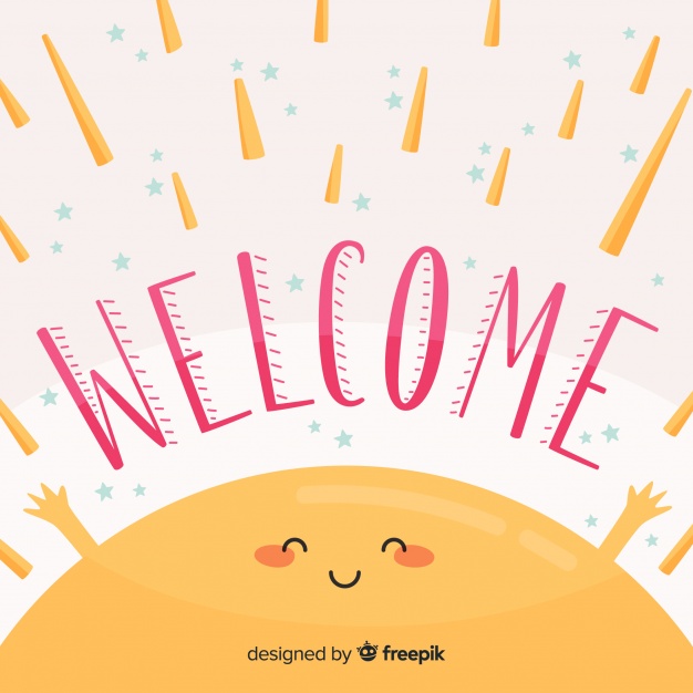 626x626 Welcome Lettering Design Vector Free Download