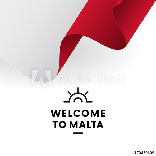 500x500 Welcome To Malta Malta Flag Patriotic Design Vector