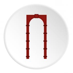 300x300 Photostock Vector Red Indian Arch Isolated On White Background Cut