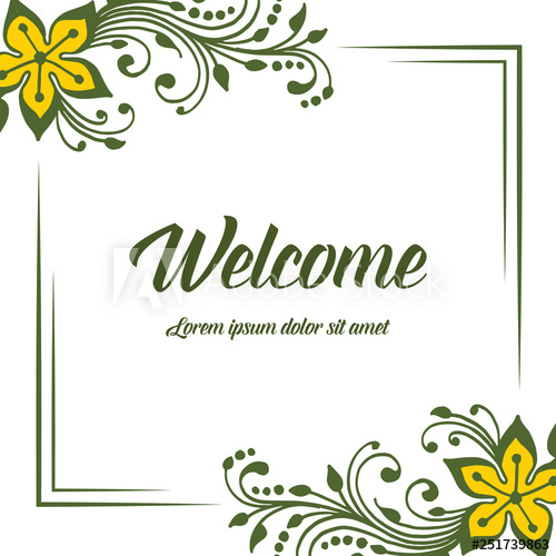 Vector Illustration Yellow Flower Frame Blooms With Invitation 500x500 Vector Illustration Yellow Flower Frame Blooms With Invitation