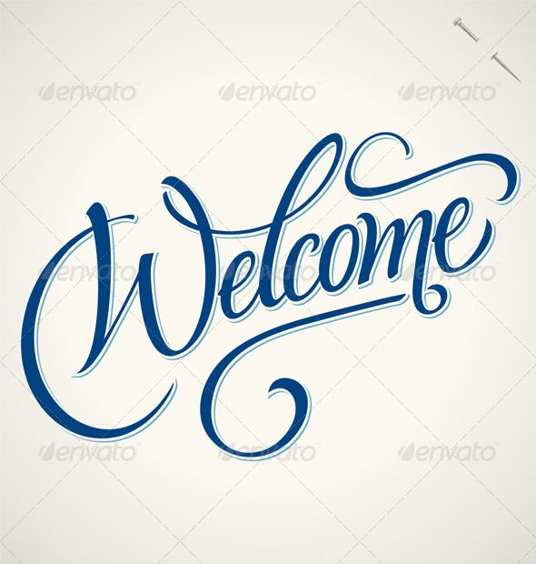 Welcome' Hand Lettering 590x620 Welcome' Hand Lettering