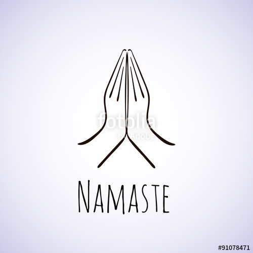 Welcome Gesture Of Hands Of Indian Woman Character In Namaste 500x500 Welcome Gesture Of Hands Of Indian Woman Character In Namaste