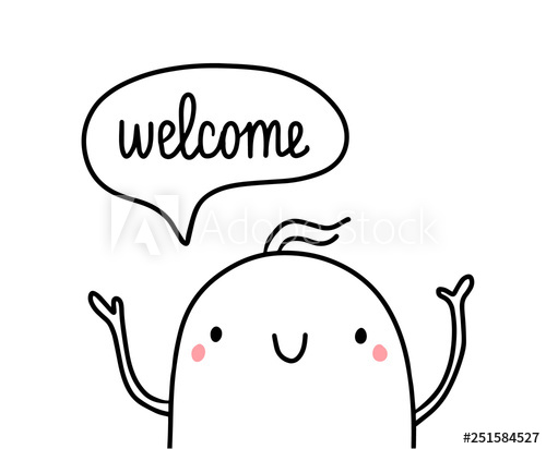 Welcome Hand Drawn Illustration With Cute Marshmallow 500x412 Welcome Hand Drawn Illustration With Cute Marshmallow