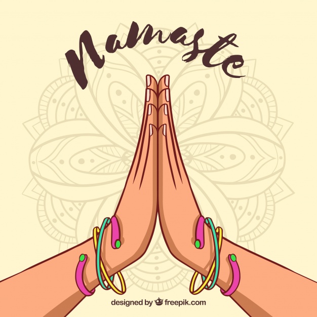 Hand Drawn Namaste Hands Vector Free Download 626x626 Hand Drawn Namaste Hands Vector Free Download