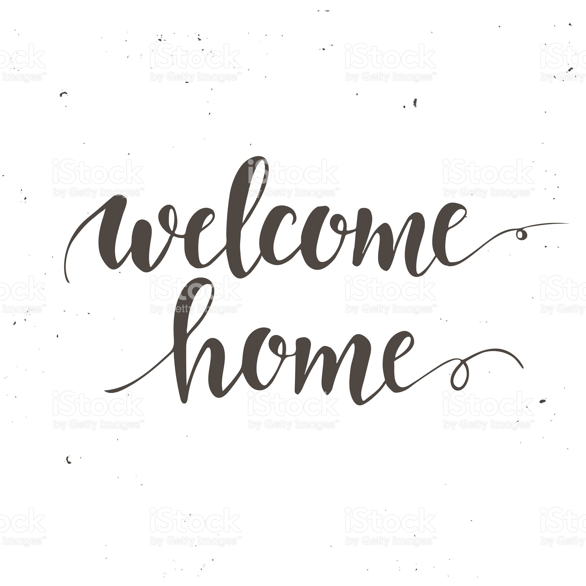 2048x2048 Welcome Home Conceptual Handwritten Phrase Royalty Free Stock