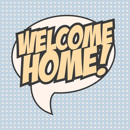 450x450 Welcome Home Background, Illustration In Vector Format Royalty